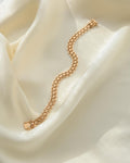 Stunning Feminine X Link Vintage Bracelet 18K Gold 1969