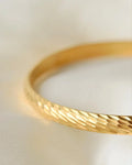 High Carat Glimmer Bangle 21K Gold 1970