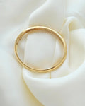 Stunning Diamond And Pastel Sapphire Bangle 18K Gold