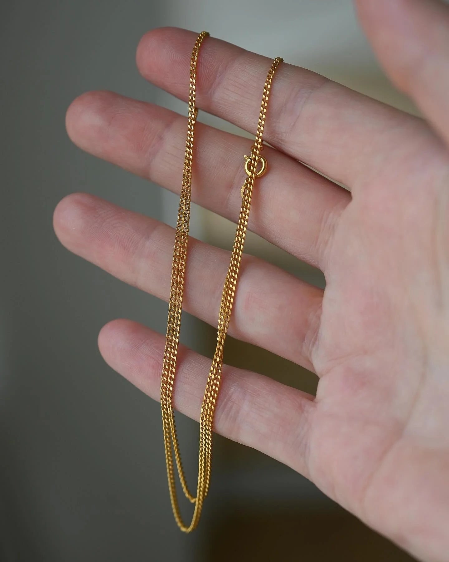 Timeless Vintage Curb Link Chain 18K Gold