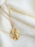 Swirls of Joy Handmade One of A Kind Pendant Vintage 1960s 18K Gold