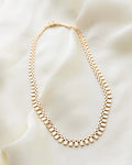 Superb Rare 18K!!!!!! Gold Brick Link Necklace
