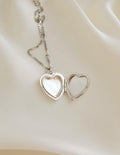 The Cutest Vintage Silver Puffy Silver Heart Locket Pendant