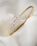 Extraordinary Rock Crystal Bangle 18K Gold 1949