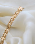 Gorgeous Swedish Bracelet by Ahlms 1966 18K Gold