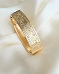 Divine Engraved Bangle 18K Gold 1932