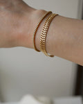 Beautiful Buttery 18K Gold Vintage Foxtail Bracelet