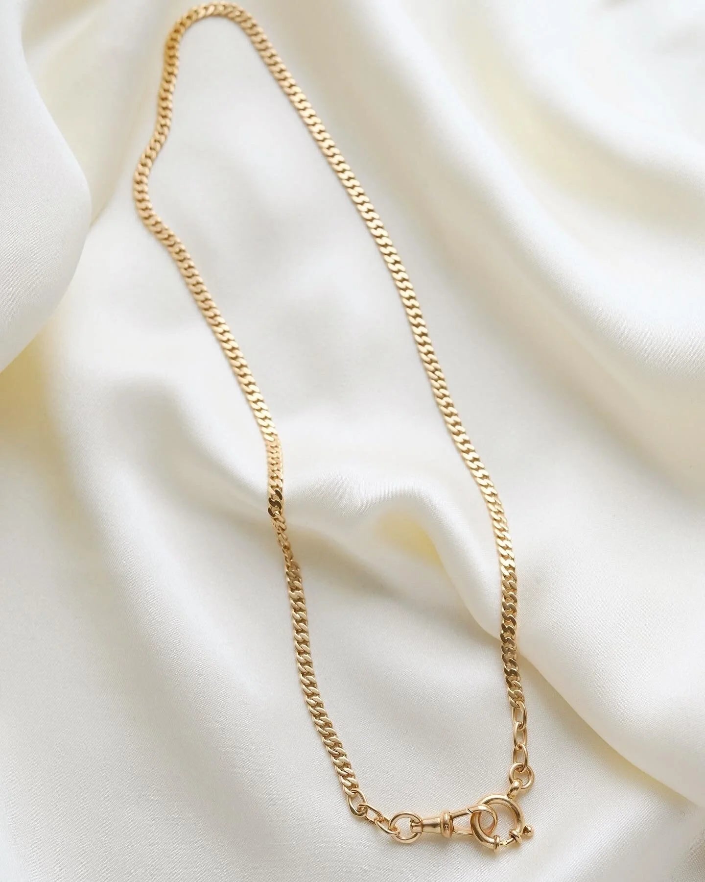 16.25 Inches Antique Watch Chain 18K Gold