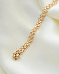 Star Link Bracelet Vintage Sweden 1965 18K Gold