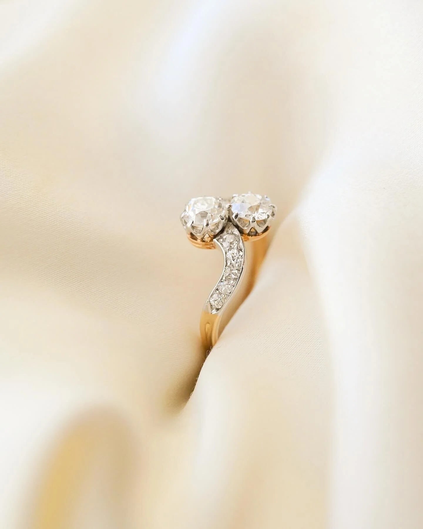 The Ring You Wanted Him to Buy But Now Can Buy Yourself Antique Diamonds 18K Gold 1930s
