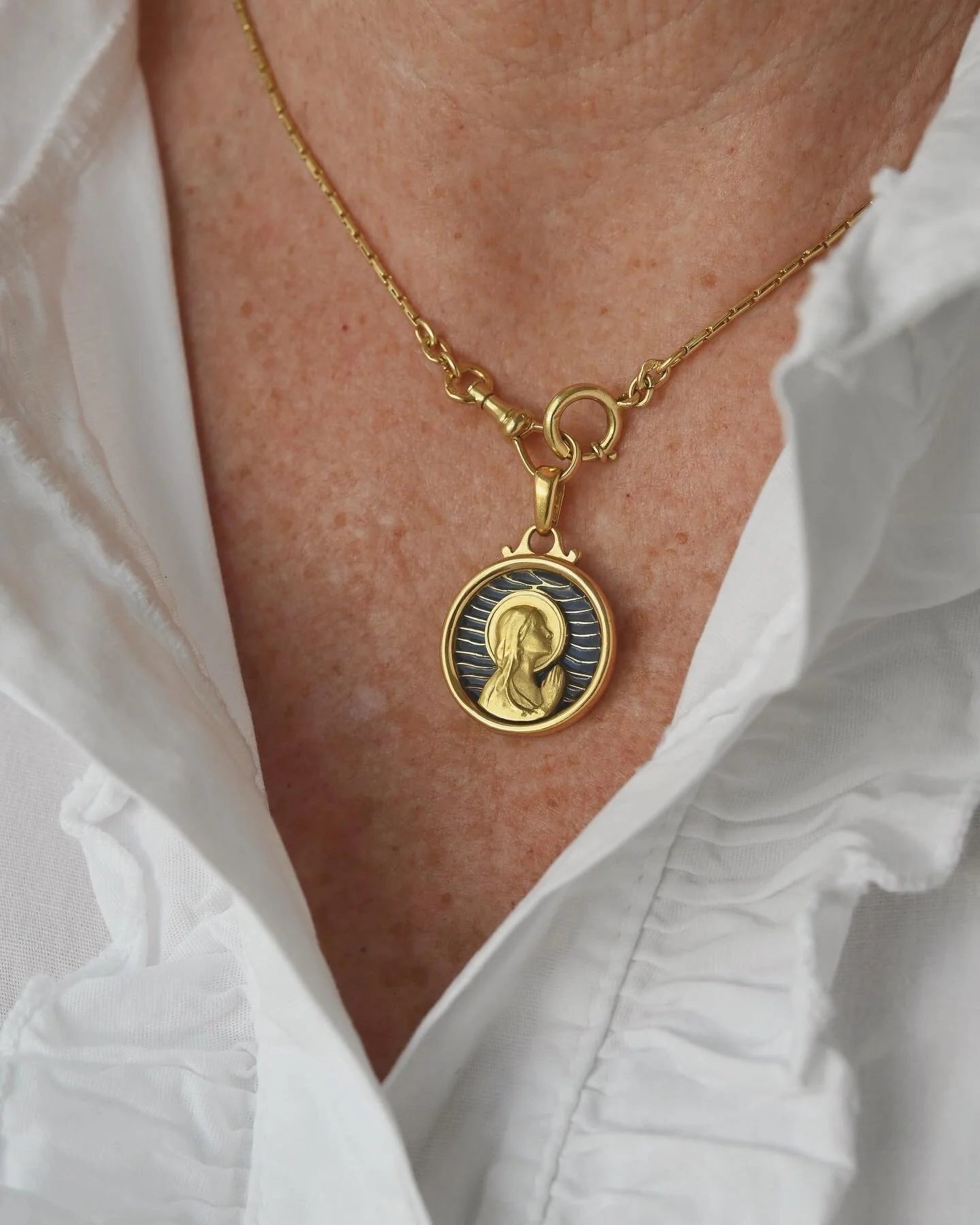 Beautiful Antique Watch Chain 19K Gold 1930s