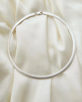 Danish Omega Link Chain Brushed Silver