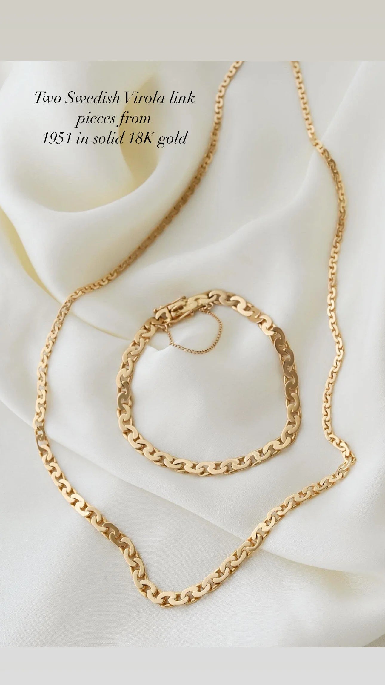 Beautiful Virola Link Bracelet Swedish Vintage 1951