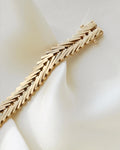 Beautiful Classic Danish Geneva Link Bracelet 14K Gold 1960s