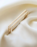 Perfect Scupltural Danish Vintage Bangle By Jørgen Rasmussen 14K Gold 1970s