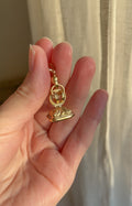 Small Antique Blood Stone Seal Fob Pendant 1880s