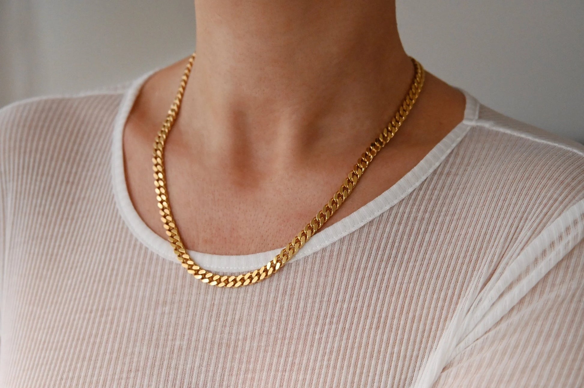 The Ultra Heavy Curb Link Dream Vintage Chain 18K Gold