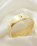 Rare Big 7.15 Inches Perfect Bangle 14K Gold Italy