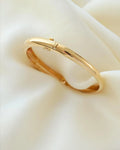 Stunning Diamond And Pastel Sapphire Bangle 18K Gold