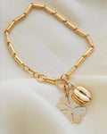 Glowing Antique Chain Bracelet 7.25 Inches 18K Gold 1920s