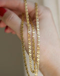 Beautiful Vintage Curb Link with a Twist 14K Gold