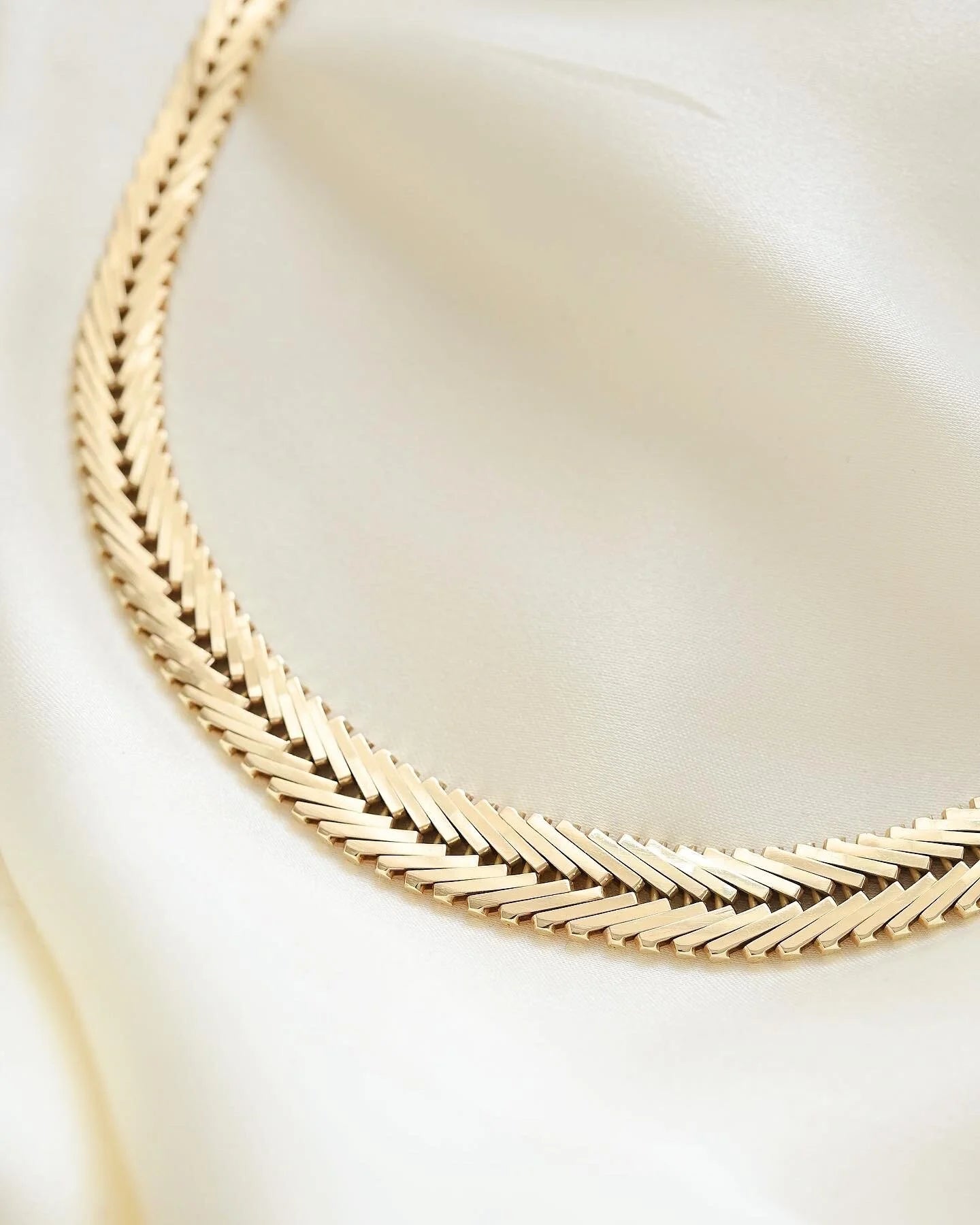Stunning Danish Vintage Necklace by Viggo Petersen 14K Gold 1960
