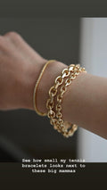 Stunning Danish Vintage Anchor Bracelet 14K Gold 1960s