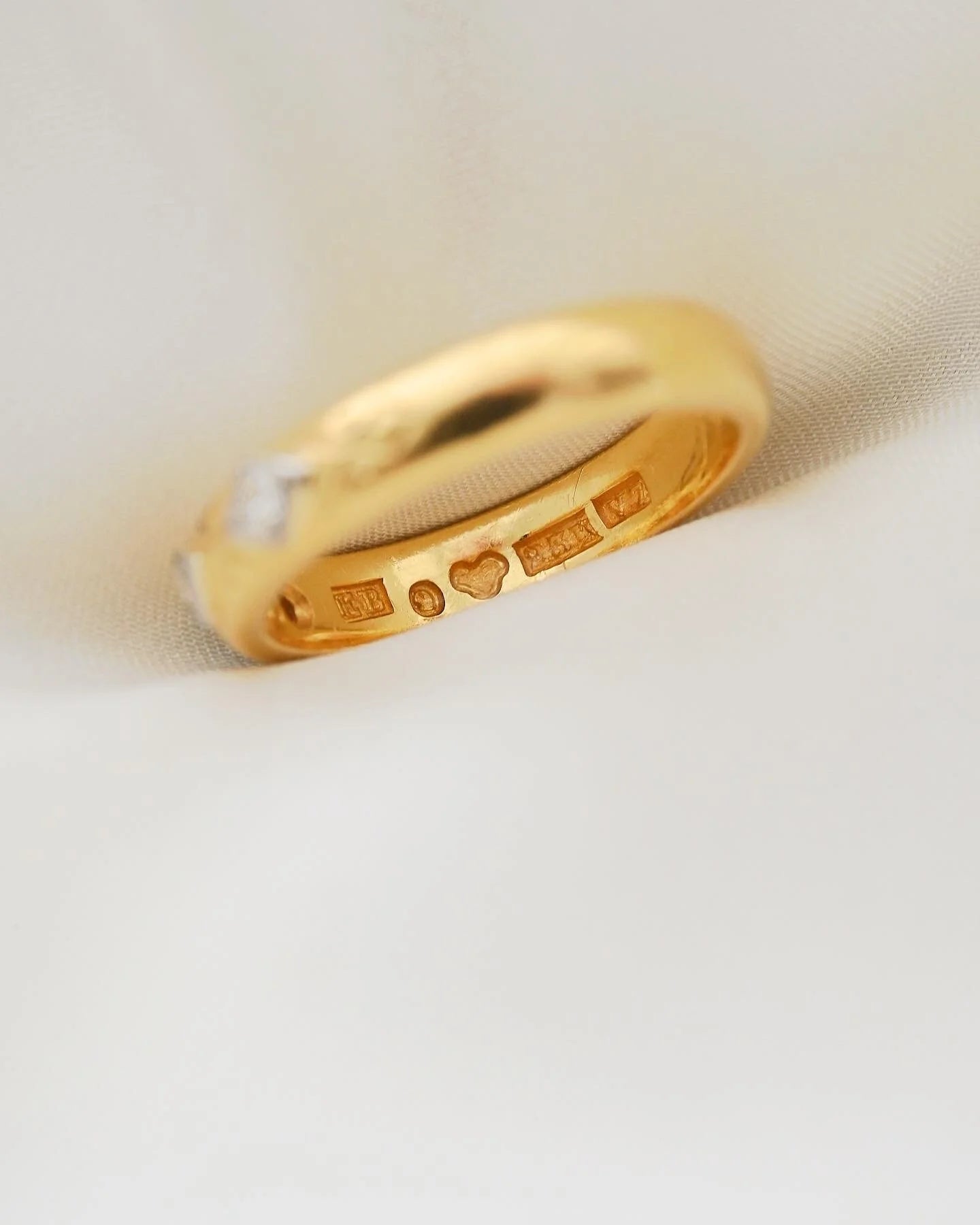 The Perfect High Carat Antique Stacking Ring Band 23K Gold 1923/1927