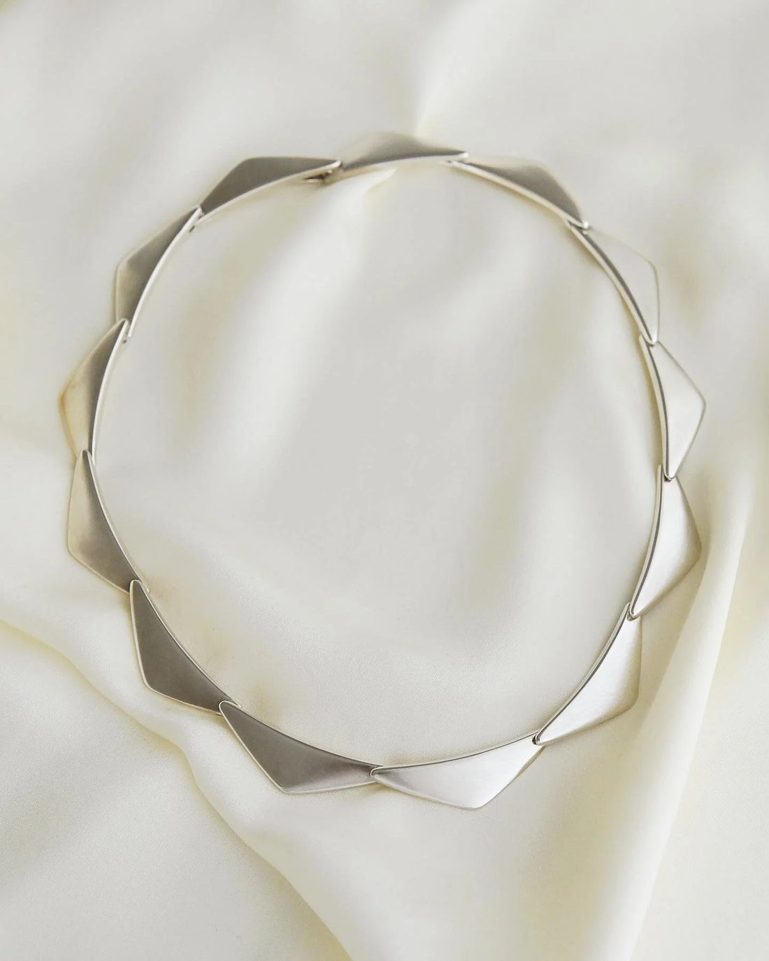 Sublime Danish Vintage Georg Jensen Necklace Silver 1960