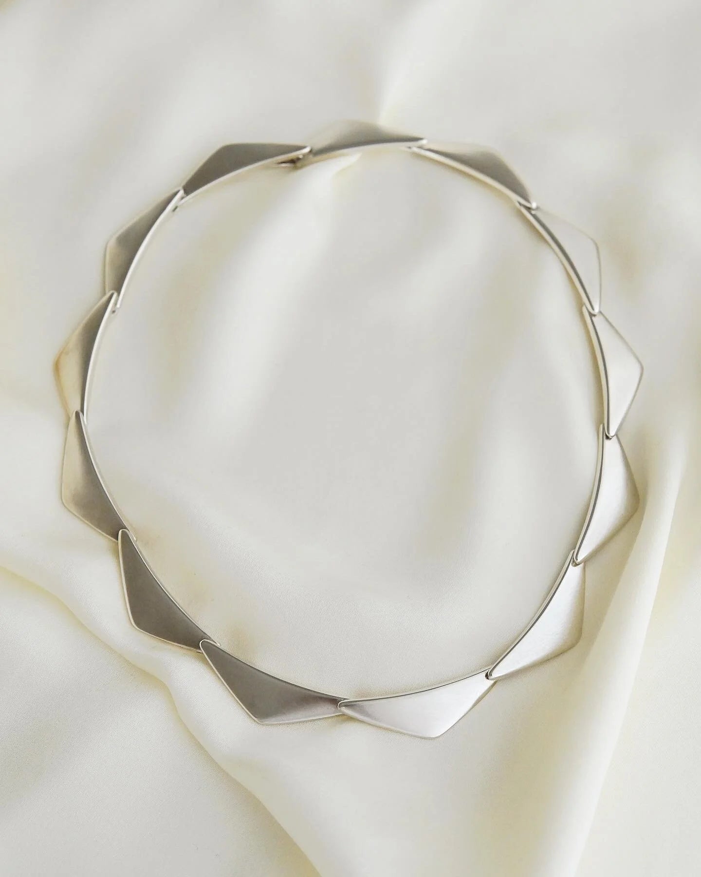 Sublime Danish Vintage Georg Jensen Necklace Silver 1960
