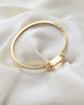 Extraordinary Rock Crystal Bangle 18K Gold 1949