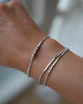 Stunning White Gold Diamond Stacking Bracelet 18K Gold