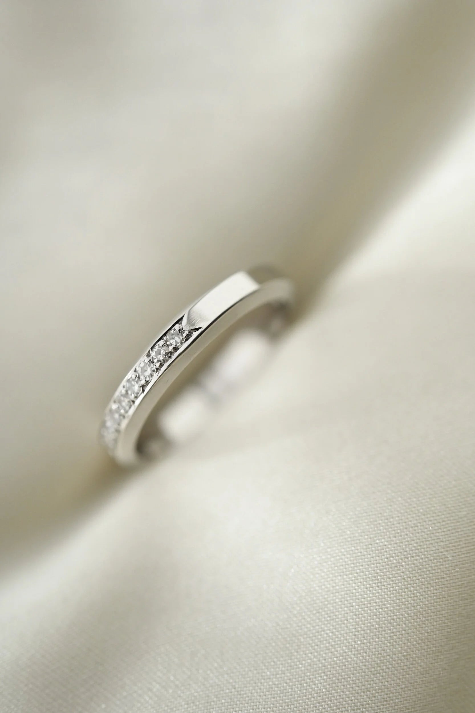 Beautiful Swedish Diamond Band by K & E Carlson 1969