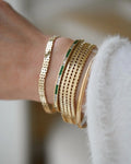 Fantastic Fluid Super Shine Link Bracelet Vintage Denmark 1960s 14K Gold