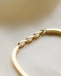 Fantastic Linked Vintage Bangle Bracelet 18K Gold