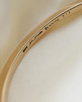 Amazing Knife Edge Vintage Bangle 14K Gold 1940s