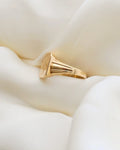 Amazing Swedish Vintage KK Signet Ring 18K Gold
