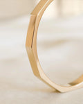 Amazing Sculptural Vintage Bangle 14K Gold 1970s