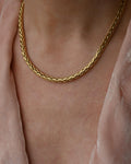 Amazing Sexy Jumbo Wheat Link Chain 18K Gold 1980s