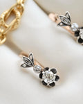The Sweetest Antique Old Cut Diamond Earrings 18K Gold