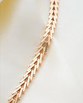 Super Rare Rose Gold Danish Vintage Necklace by HC Hansen 14K Rose Gold 1960