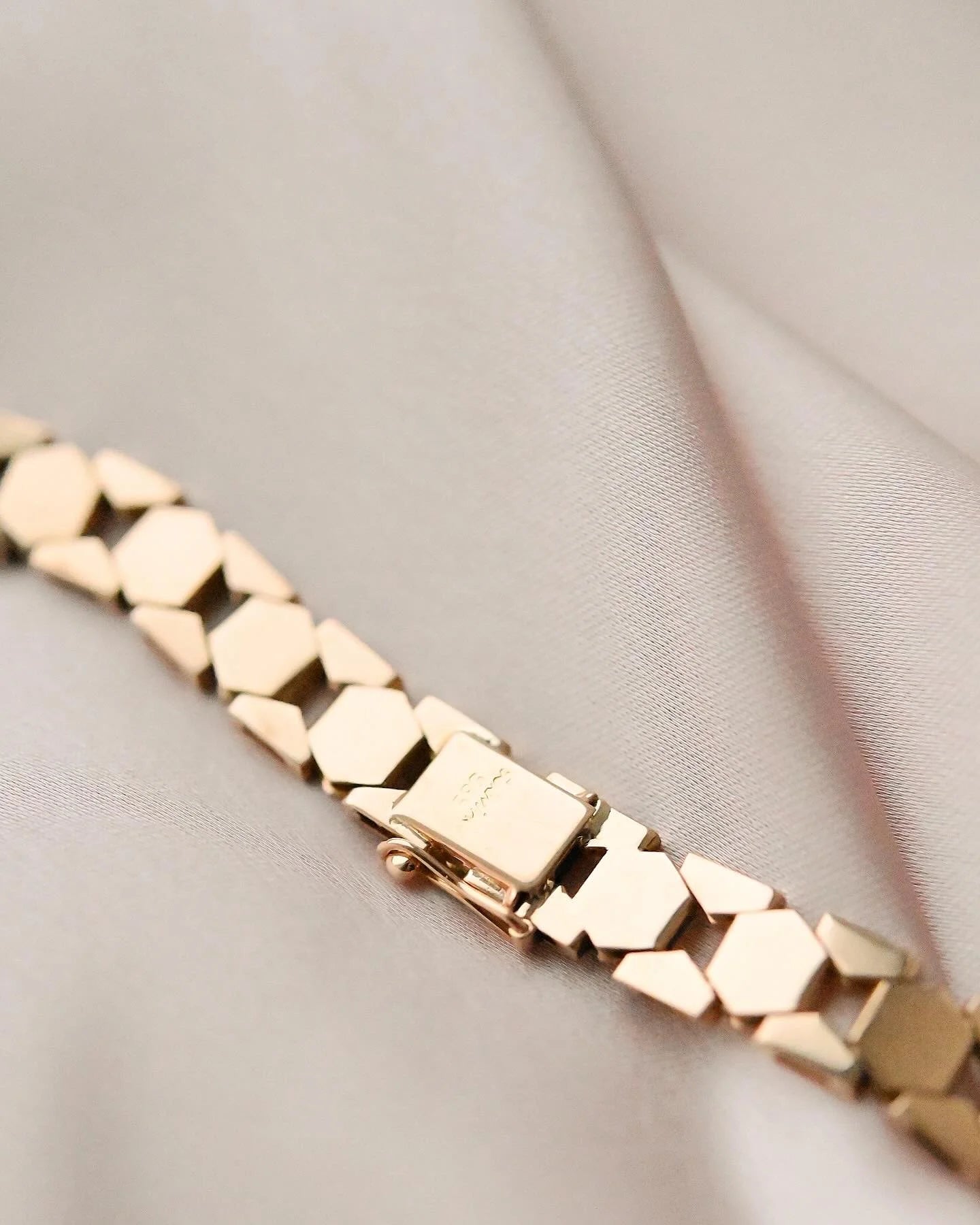 Magnificent Rare 37 Grams Danish Mid Century Necklace 14K Gold