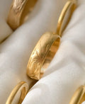 Glorious 104 Year Old Antique Patterned Gold Band 23K 1917