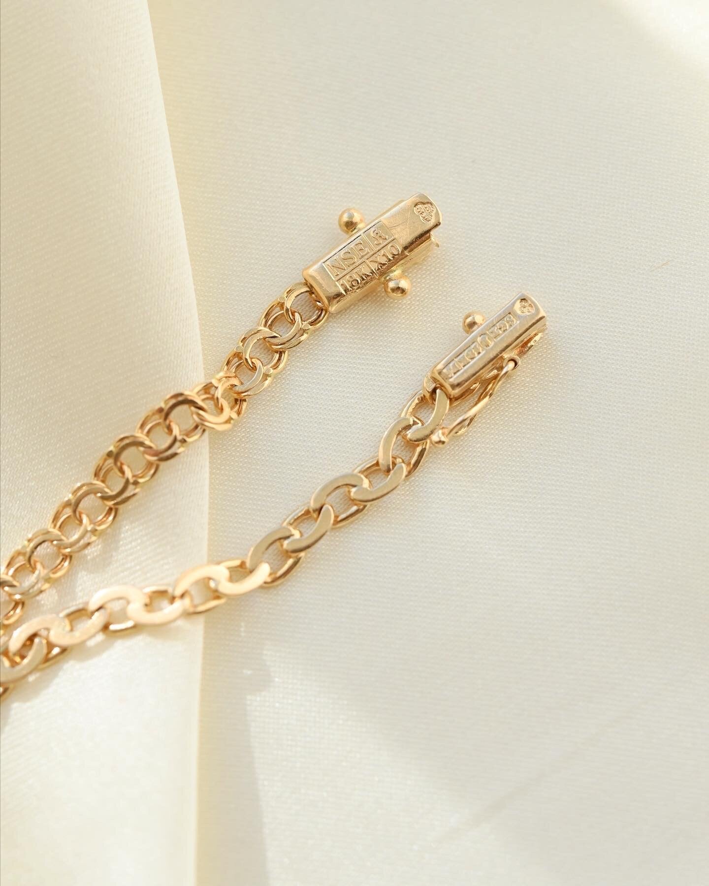 Swedish Virola Link Bracelet 18K Gold 1958