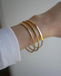 Super Heavy 18 Grams Vintage Bangle 18K Gold 1970s