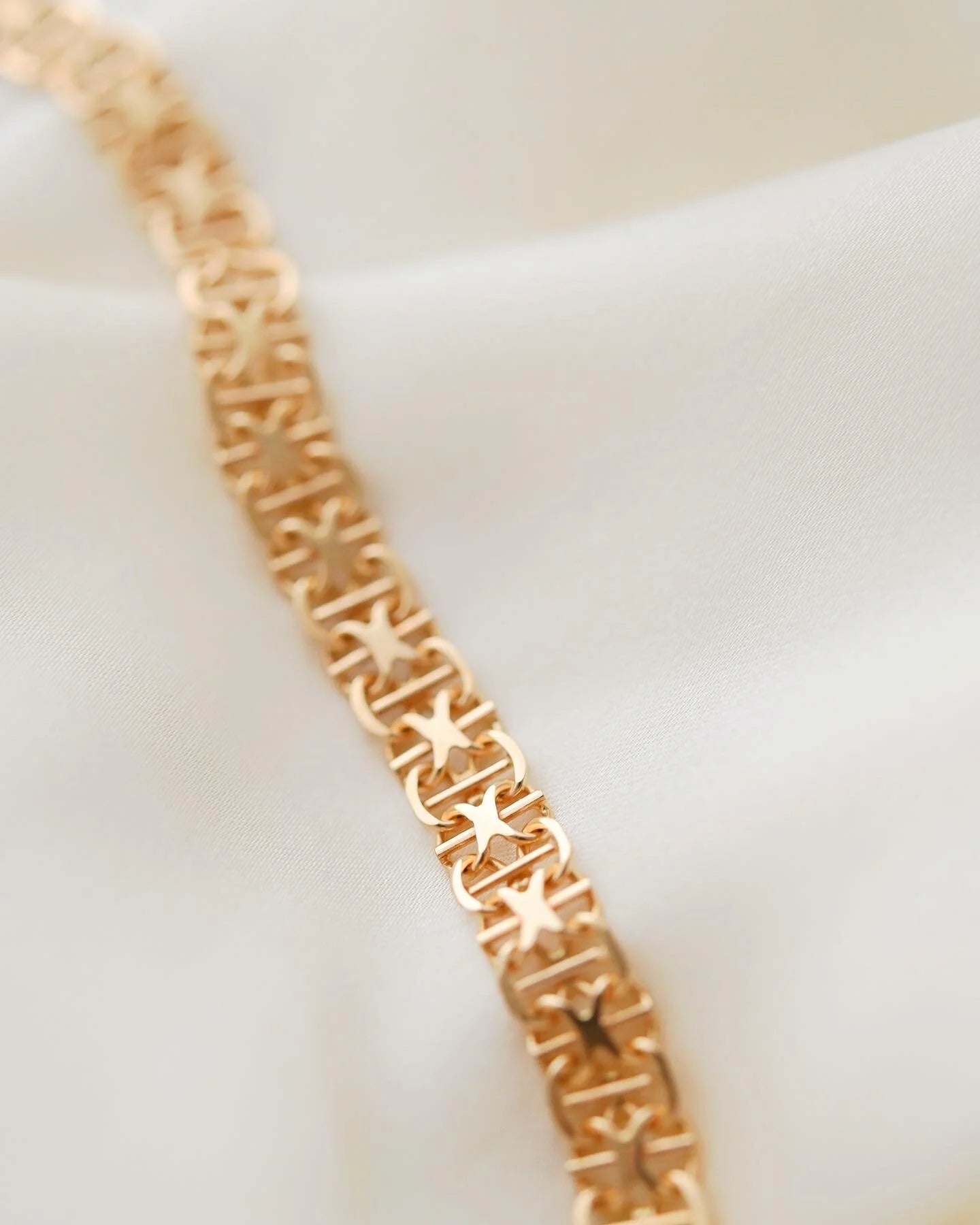 Gorg Swedish Link Bracelet 18K Gold 1967