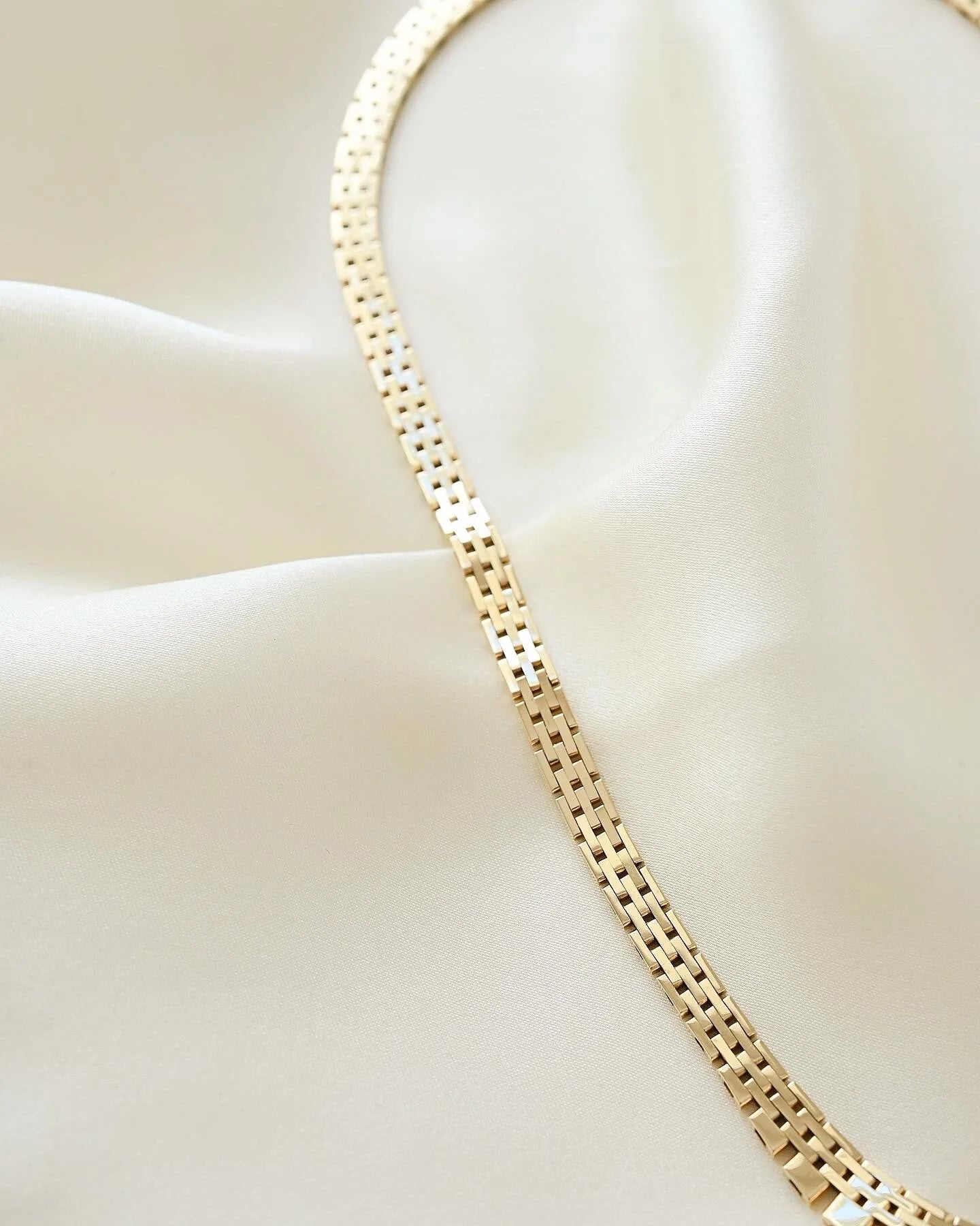 Sexy Danish Vintage Cleopatra Necklace 14K Gold
