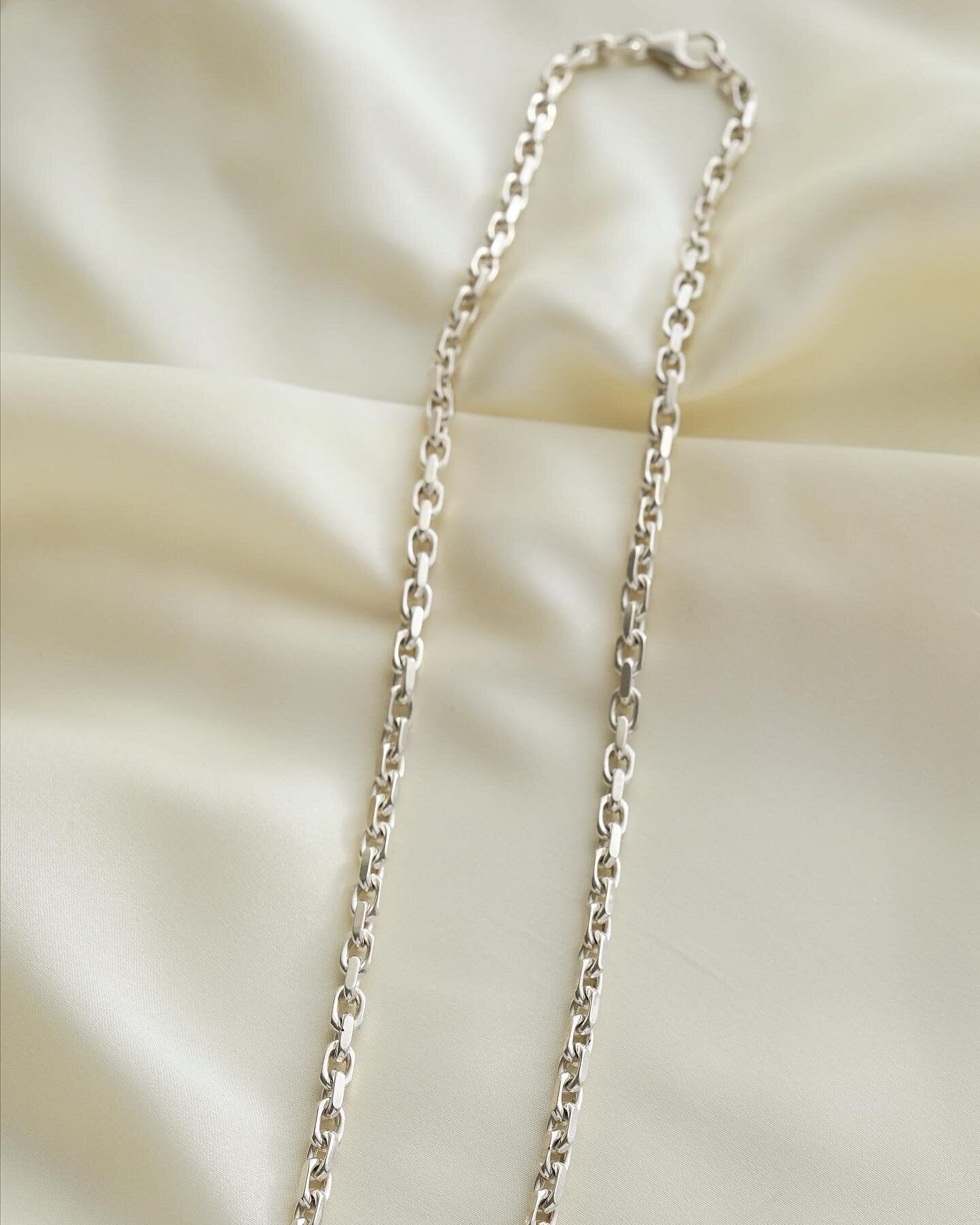 Shipping included! The Best Danish Vintage Silver Anchor Link Chain