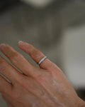 Rare Small Sized 7 Stone Diamond Ring 18K White Gold