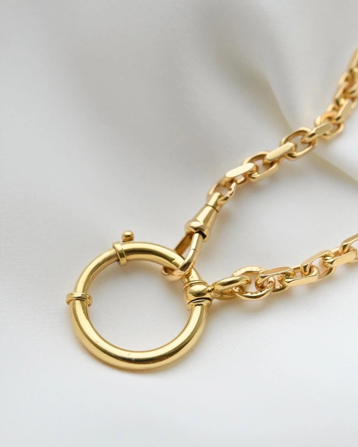 Extraordinary HEAVY 80 Years Old Watch Chain 18K Gold Sweden 1940s